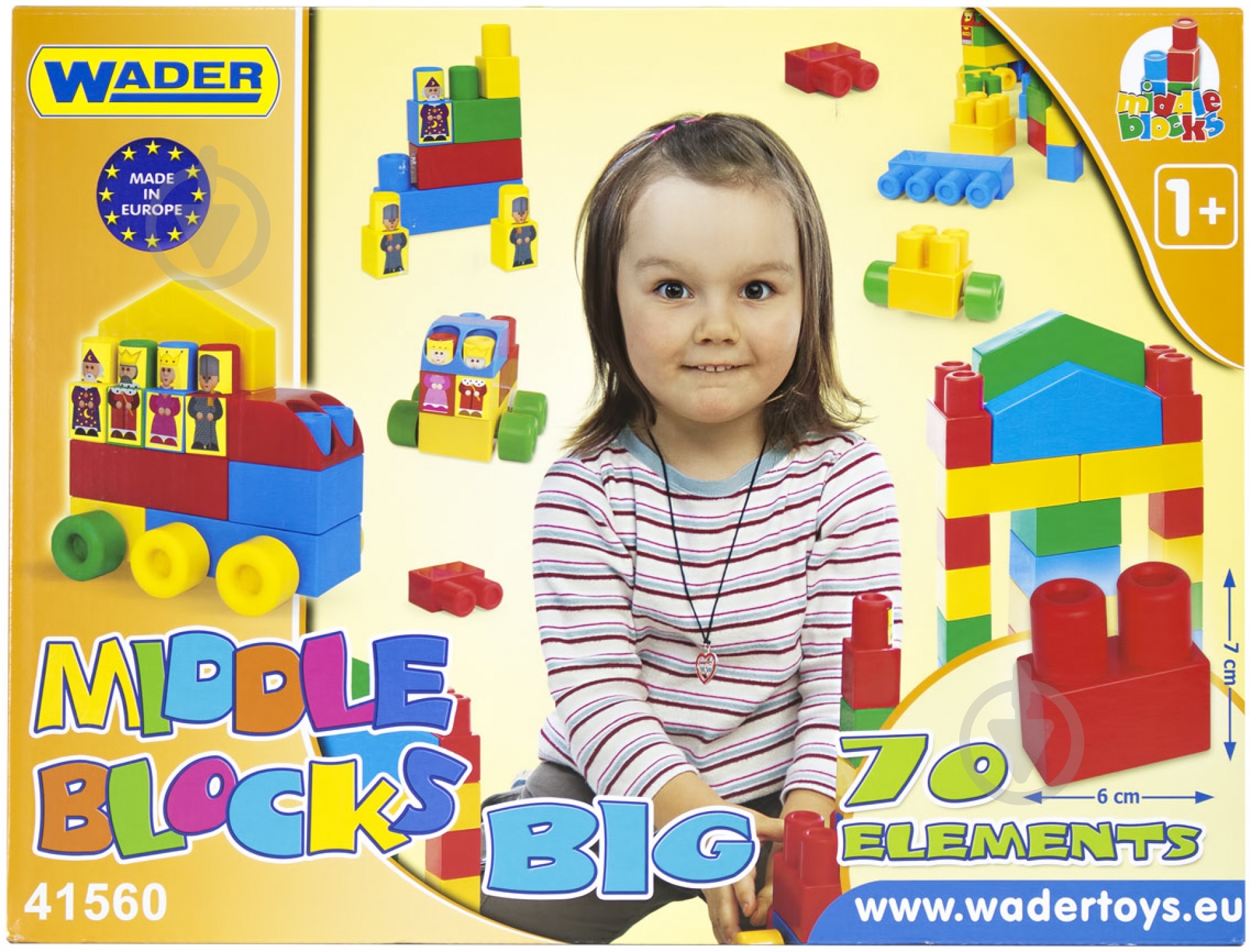 Конструктор Wader Middle blocks 41560 - фото 1 Конструктор Wader Middle blocks 41560 - фото 1