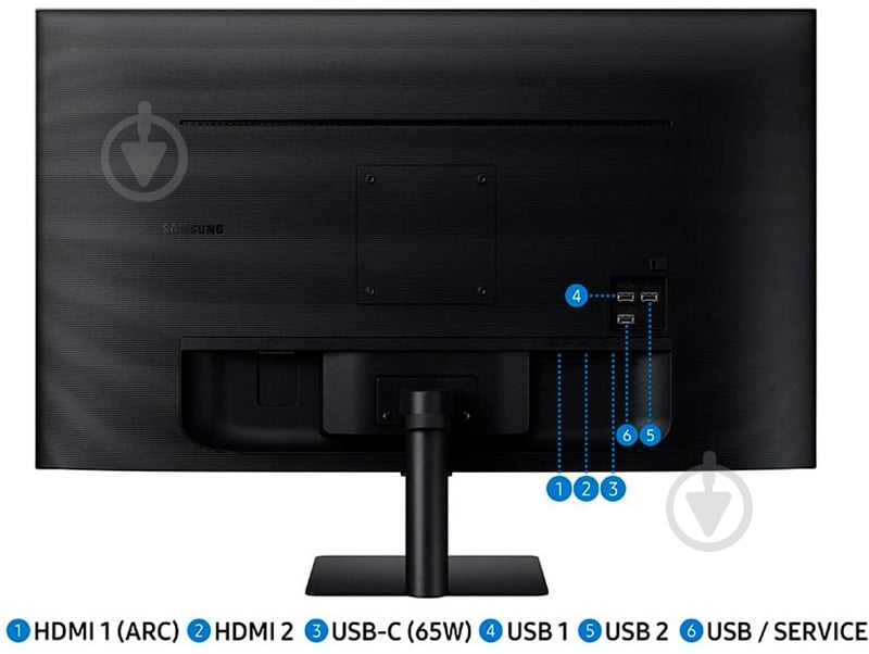 Монітор Samsung 32" (LS32BM702UIXUA) - фото 17