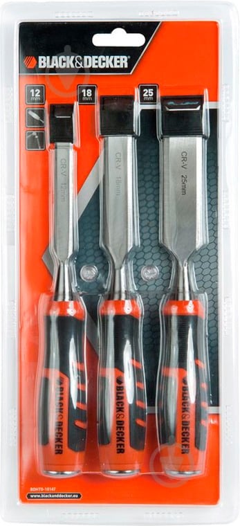 Набор стамесок Black+Decker BDHT0-16147 - фото 3