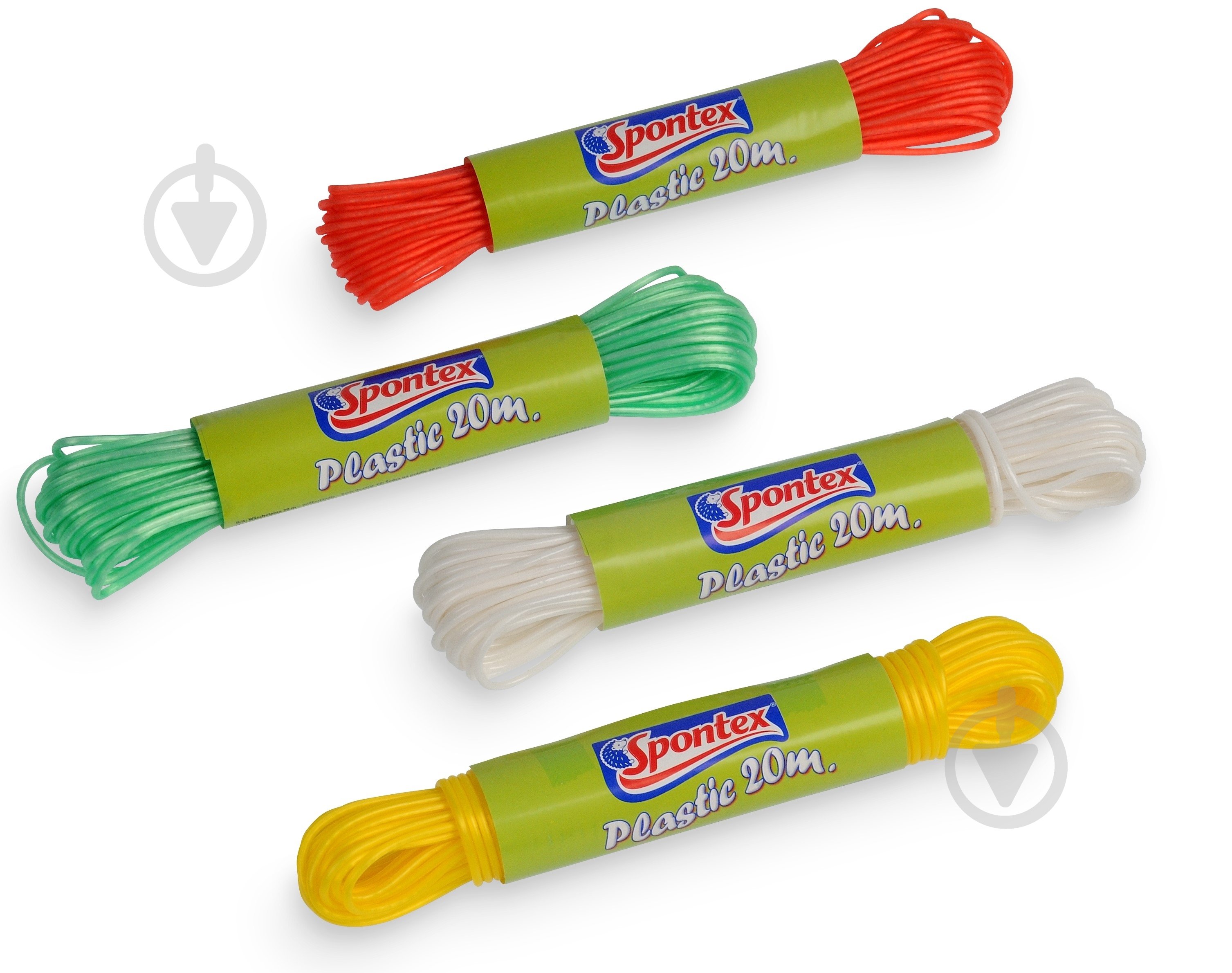 Мотузка для сушіння білизни Plastic line 1 шт. SPONTEX 20 м - фото 1