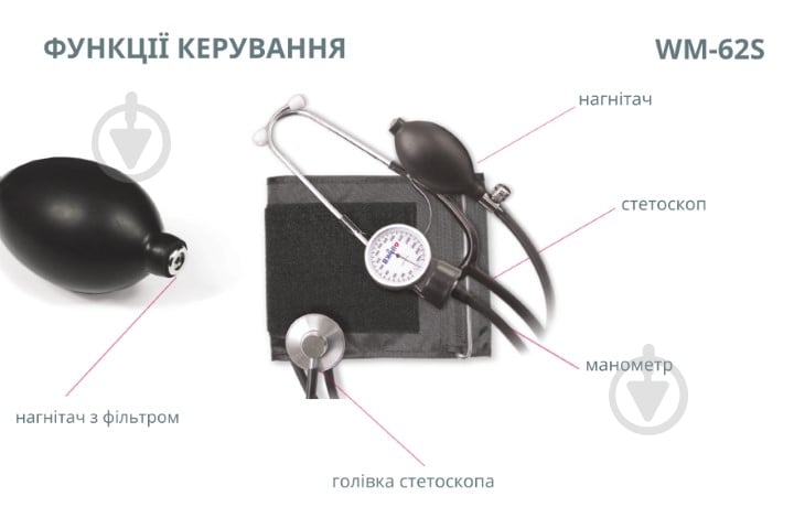 Тонометр механический B.Well WM-62S - фото 8 Тонометр механический B.Well WM-62S - фото 8