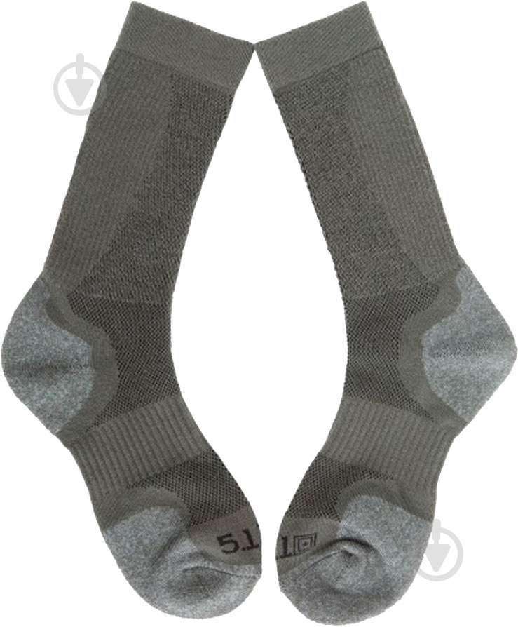 Шкарпетки 5.11 Tactical 10033 Slip Stream Crew Sock сірий р.М - фото 2