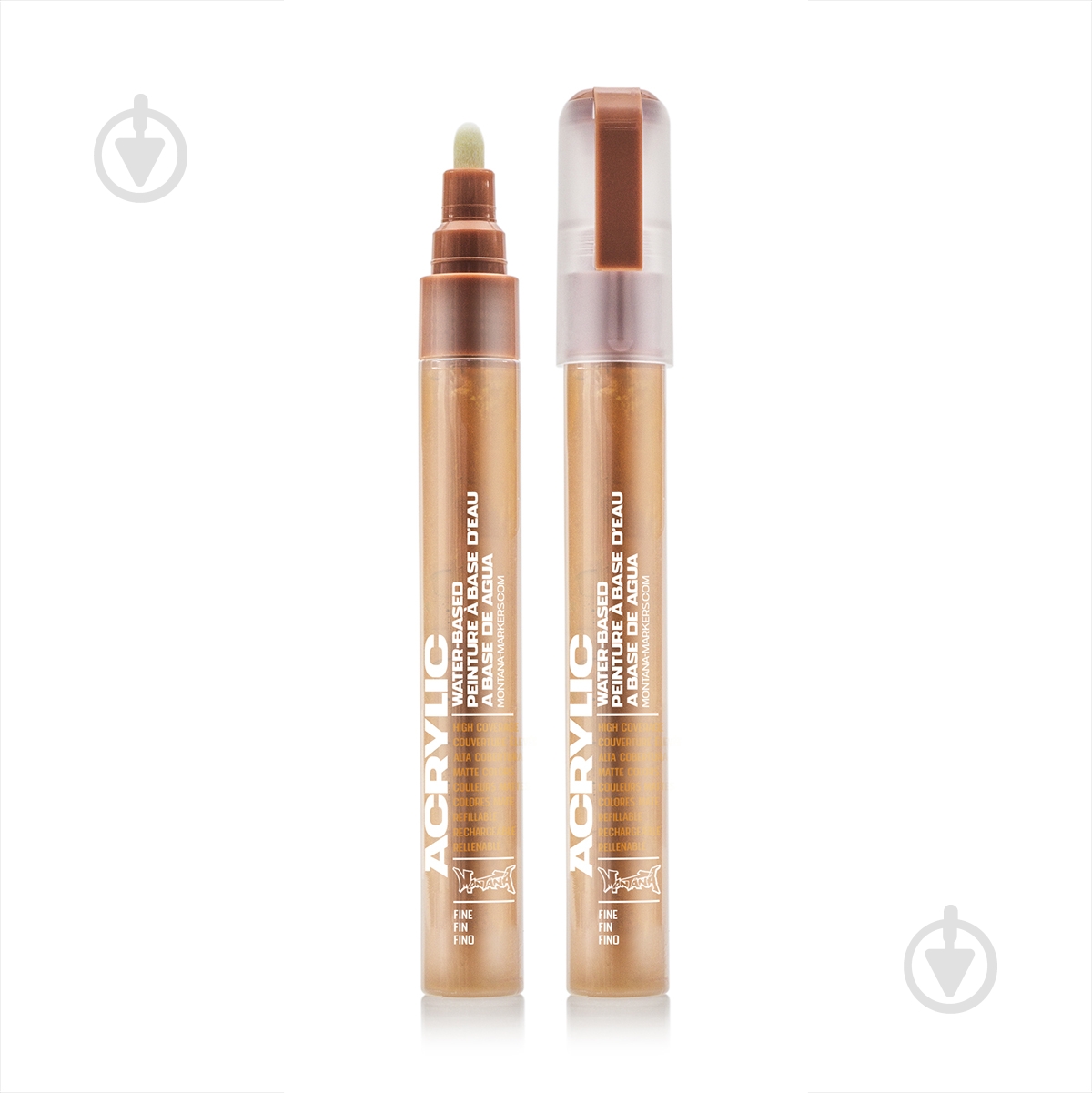 Маркер акриловий Montana 2 мм SH8000 (Shock Brown Light) світло-коричневий 323041 - фото 1
