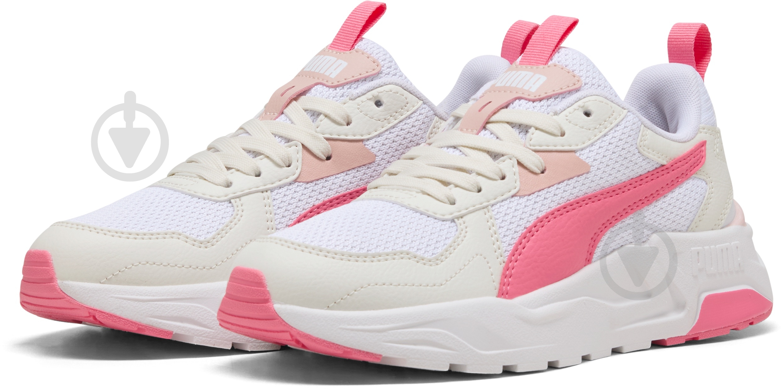 Кроссовки для девочек Puma Trinity Lite Jr 39144316 р.37 белые с розовым - фото 3 Кроссовки для девочек Puma Trinity Lite Jr 39144316 р.37 белые с розовым - фото 3