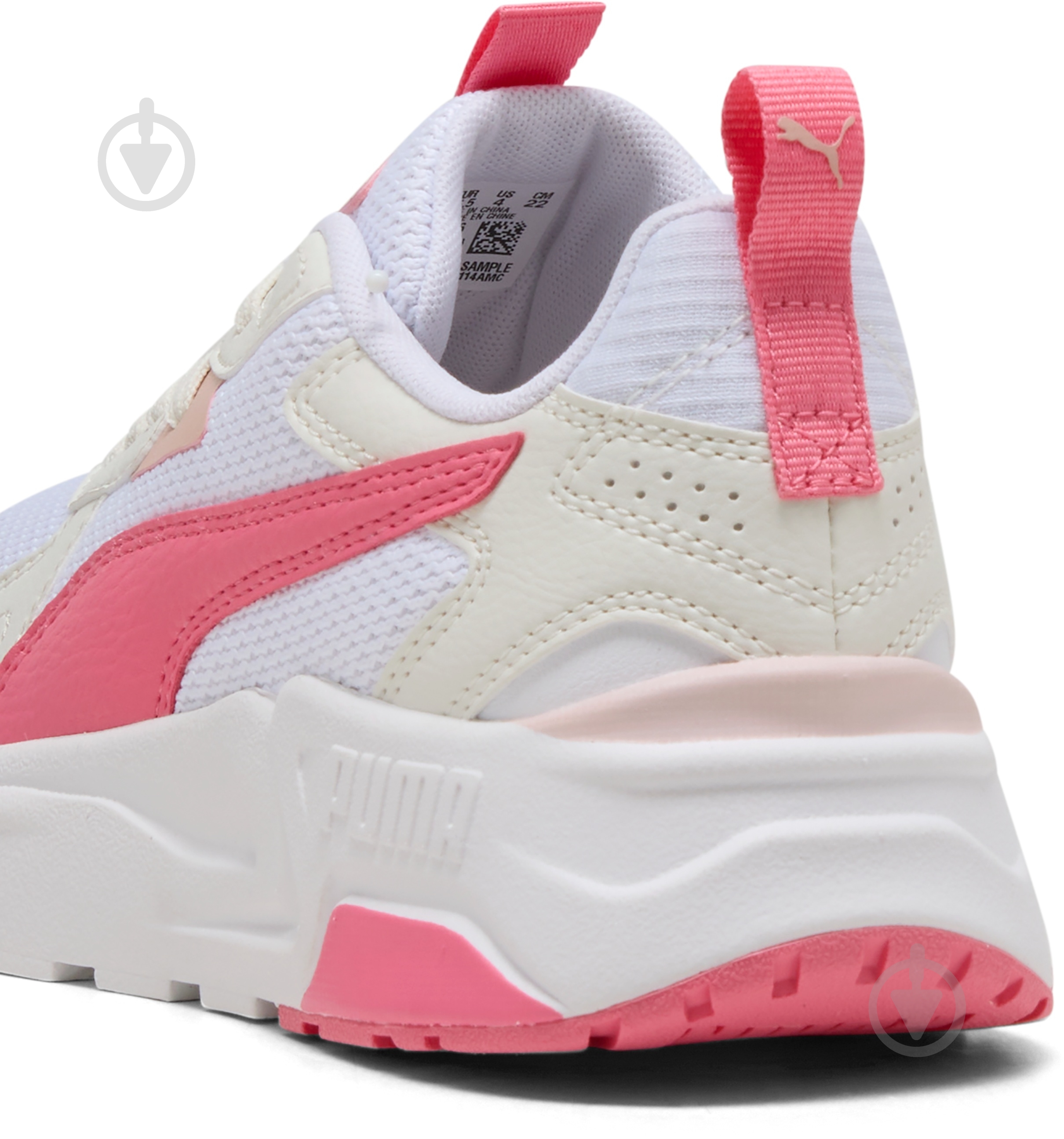 Кроссовки для девочек Puma Trinity Lite Jr 39144316 р.37,5 белые с розовым - фото 5 Кроссовки для девочек Puma Trinity Lite Jr 39144316 р.37,5 белые с розовым - фото 5