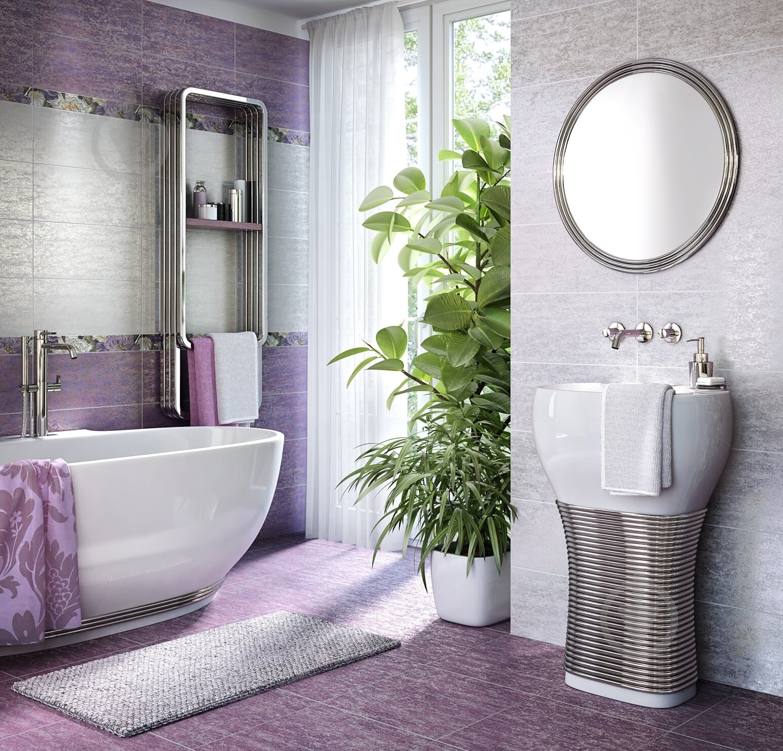 Бордюр InterCerama Metalico vertical black БВ 89 081 7x50 см - фото 3