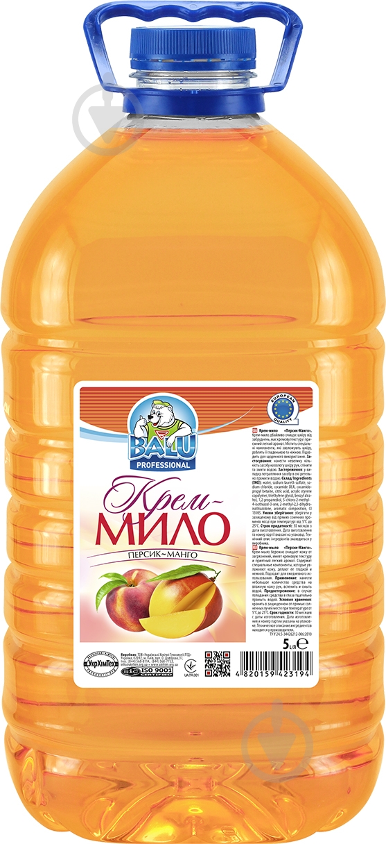 Крем-мыло BALU Персик-Манго 5000 мл - фото 1 Крем-мыло BALU Персик-Манго 5000 мл - фото 1