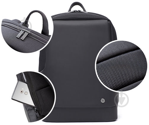 Рюкзак Xiaomi RunMi 90 Points Urban Commuting Backpack 14" black (524330) - фото 12