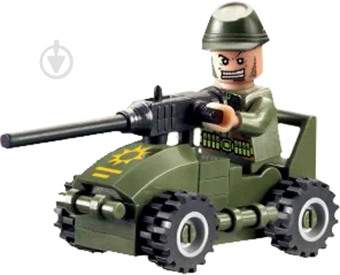 Конструктор Brick Солдат в машине 830 - фото 1 Конструктор Brick Солдат в машине 830 - фото 1