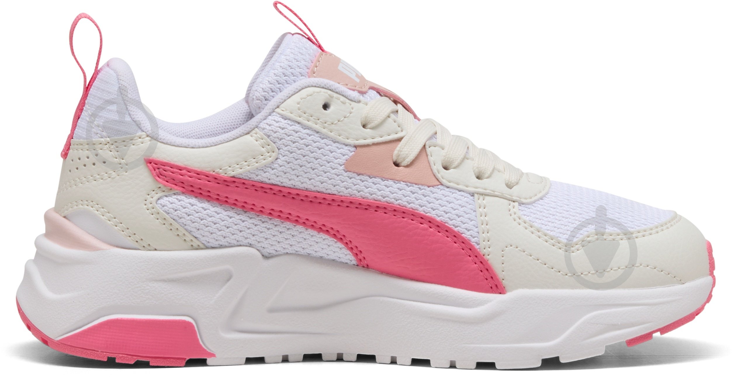 Кроссовки для девочек Puma Trinity Lite Jr 39144316 р.39 белые с розовым - фото 2