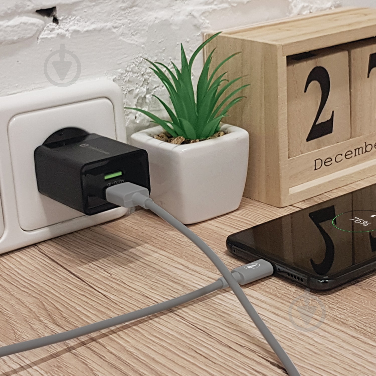 Зарядное устройство MakeFuture 2.4A 2USB Auto-ID Black + кабель Type-C (MCWC-C22BK) - фото 4 Зарядное устройство MakeFuture 2.4A 2USB Auto-ID Black + кабель Type-C (MCWC-C22BK) - фото 4