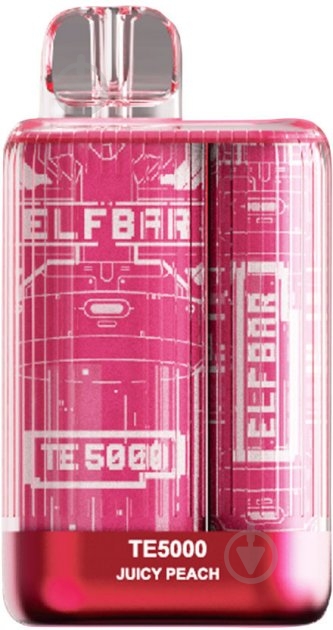 Сигарета электронная Elf Bar TE5000 13.5 мл 5% Персик - фото 1