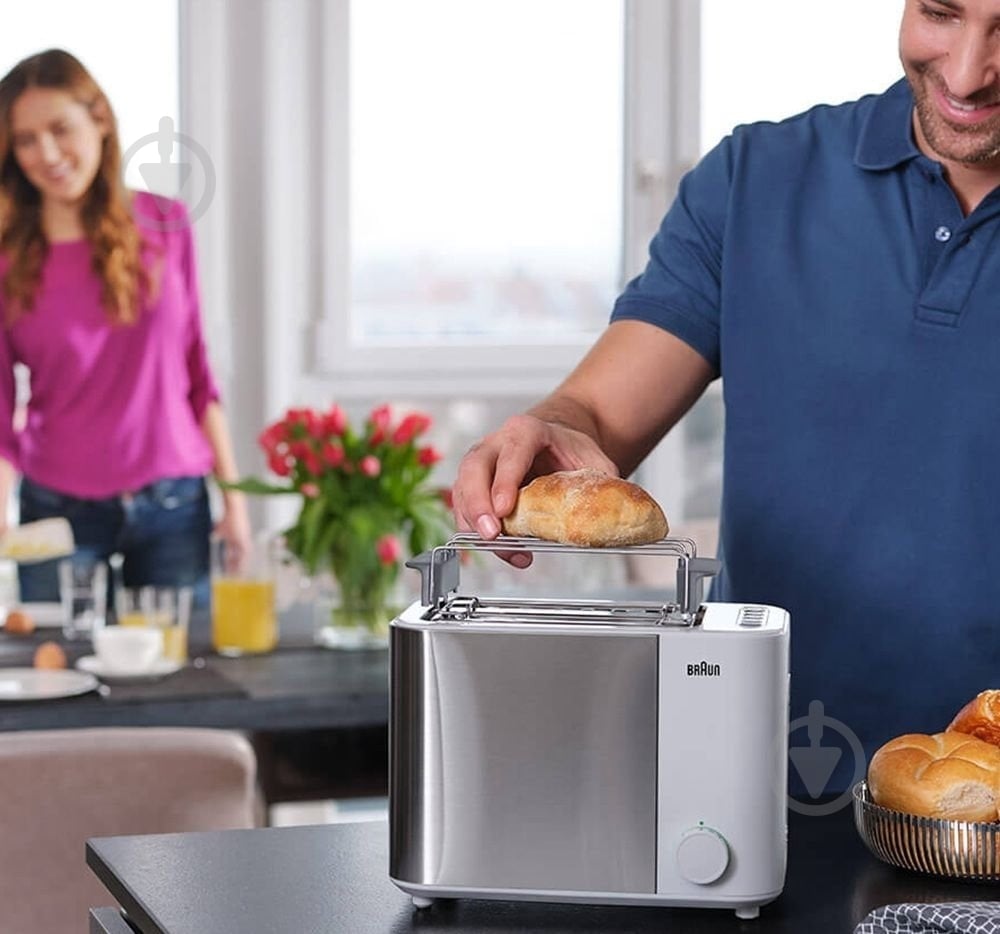 Тостер Braun HT 5010 WH - фото 6