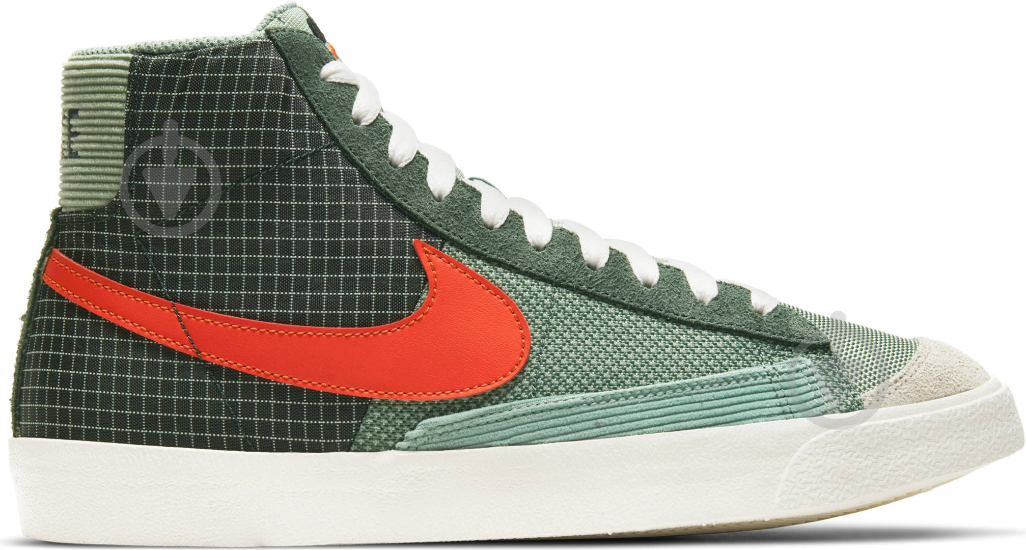 Кроссовки мужские демисезонные Nike Blazer Mid '77 DD1162-300 р.44 зеленые - фото 3 Кроссовки мужские демисезонные Nike Blazer Mid '77 DD1162-300 р.44 зеленые - фото 3