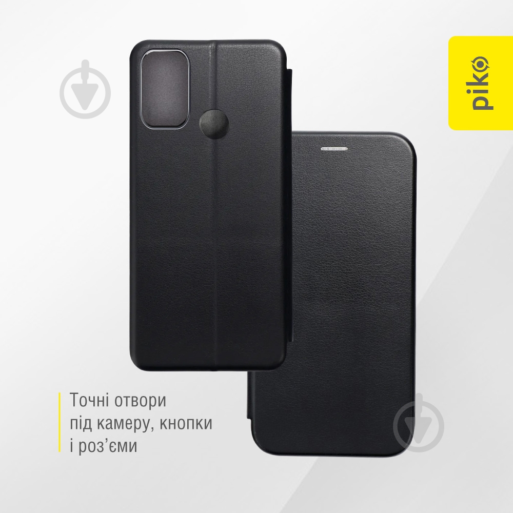 Чехол-книжка Piko Elegance для Moto E40 черный - фото 3