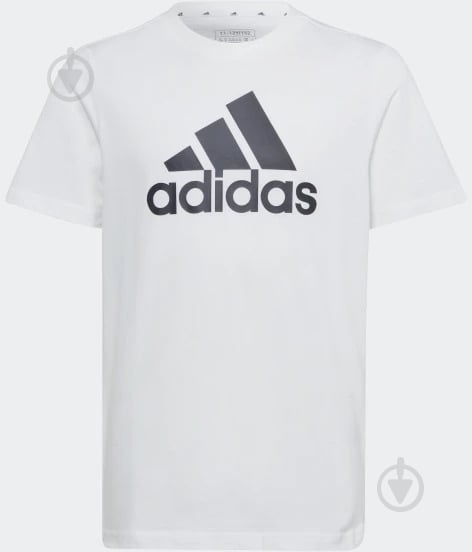 Футболка Adidas U BL TEE IB1670 р.128 белый - фото 1