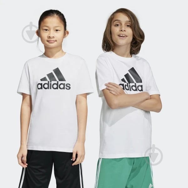 Футболка Adidas U BL TEE IB1670 р.128 белый - фото 3
