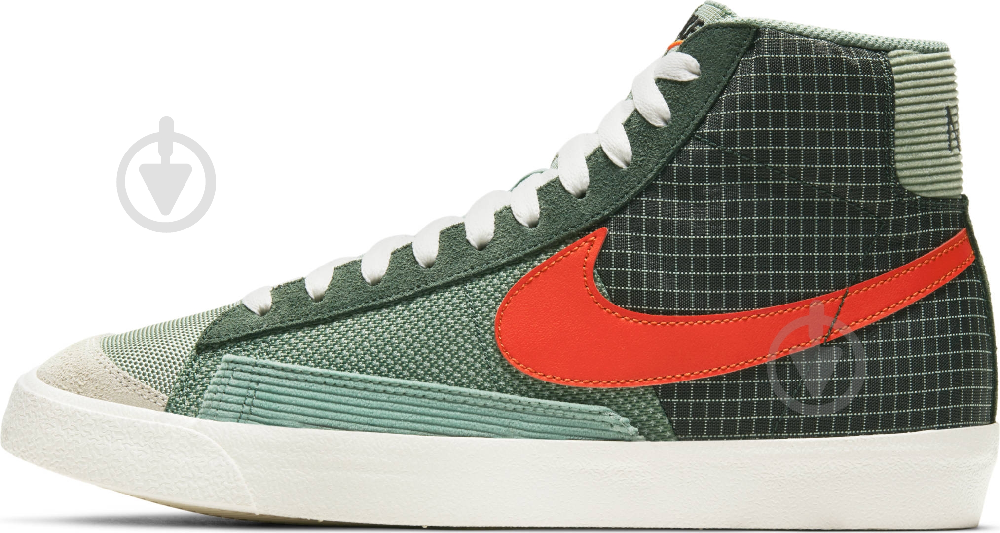 Кроссовки мужские демисезонные Nike Blazer Mid '77 DD1162-300 р.45 зеленые - фото 1 Кроссовки мужские демисезонные Nike Blazer Mid '77 DD1162-300 р.45 зеленые - фото 1