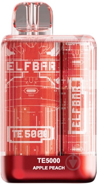 Сигарета електронна Elf Bar TE5000 13.5 мл 5% Яблуко Персик - фото 1