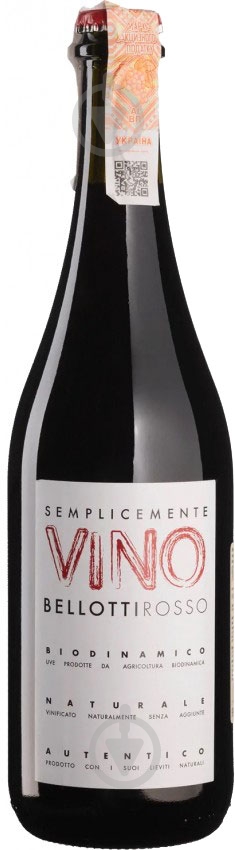 Вино Semplicemente Vino Bellotti Rosso красное сухое 0,75 л - фото 1