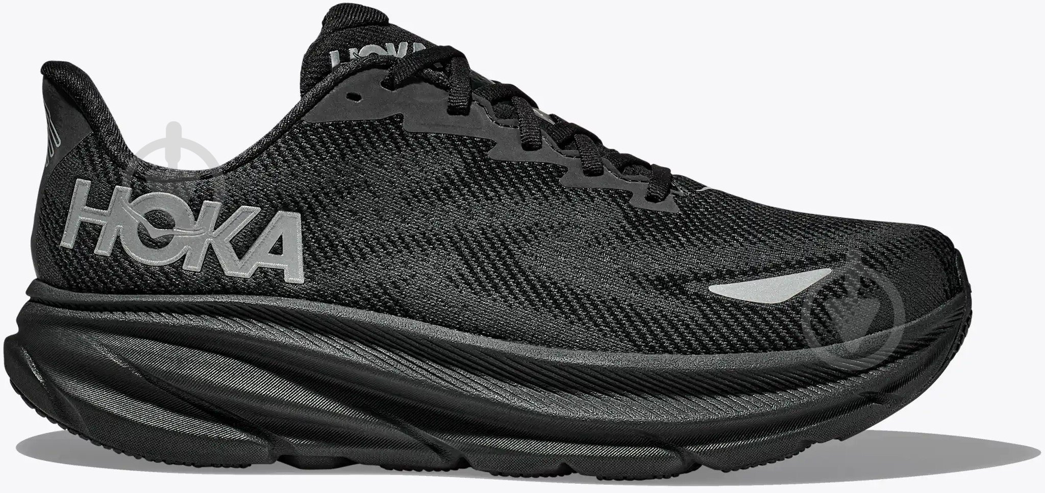Кроссовки женские демисезонные Hoka Clifton 9 GTX 1141490F-BBLC р.40 черные - фото 1