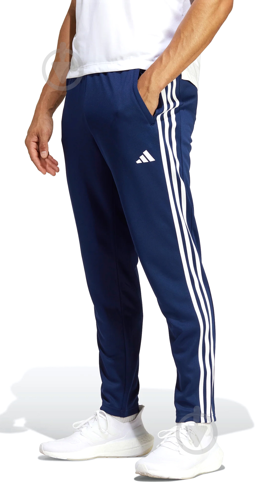 Брюки Adidas TR-ES BASE 3PT IB8169 р. M синий - фото 1