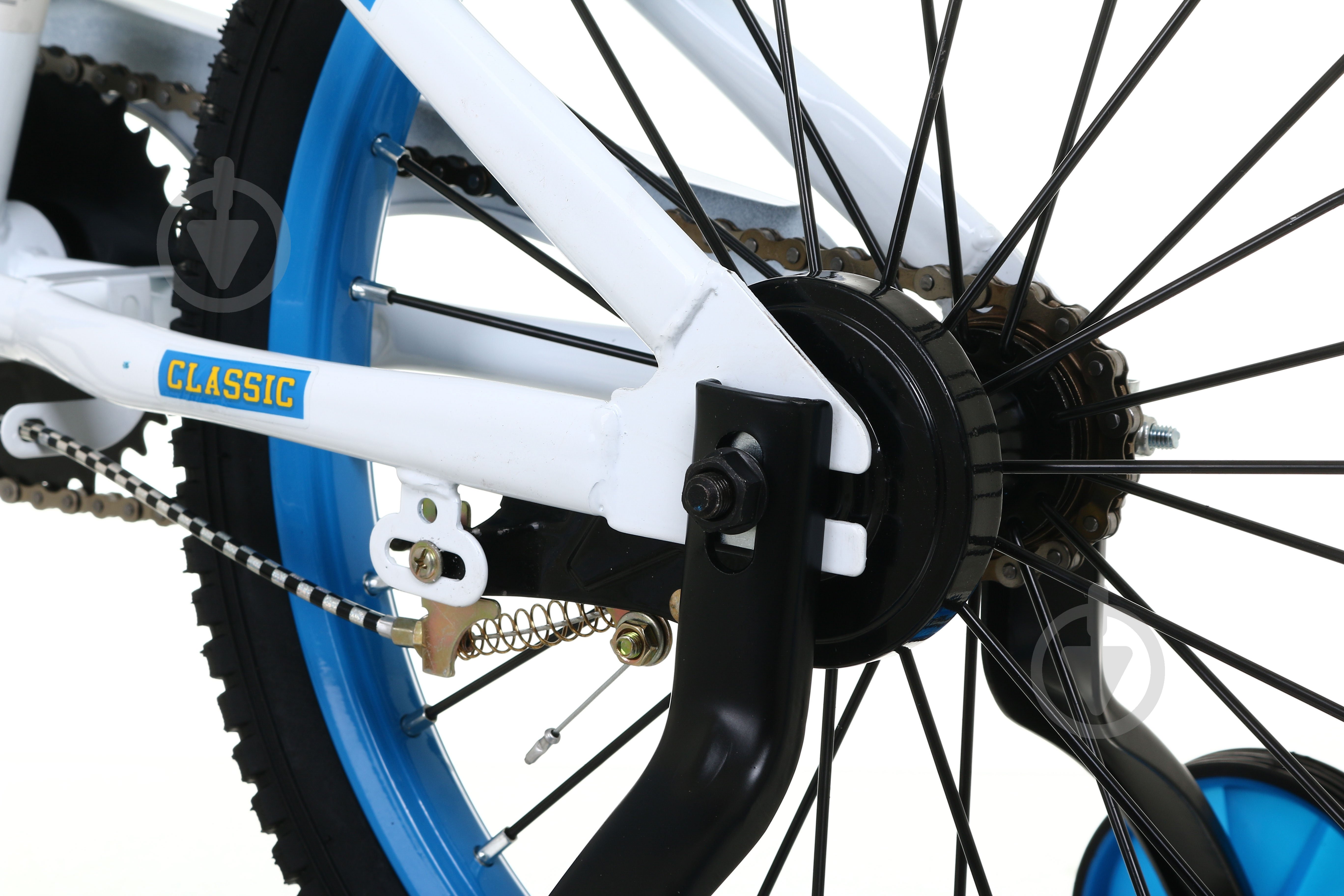 Велосипед детский YOUMI 18" бело-синий pro1804 - фото 6