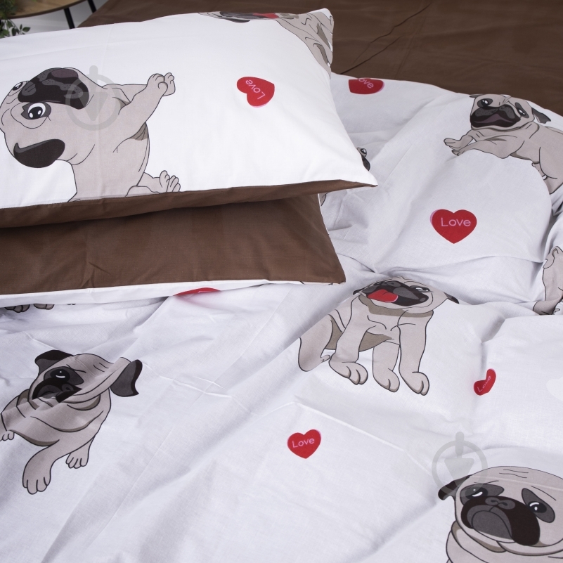 Комплект постельного белья MirSon Ranforce Elite 17-0566 Pug-dog мульти - фото 5