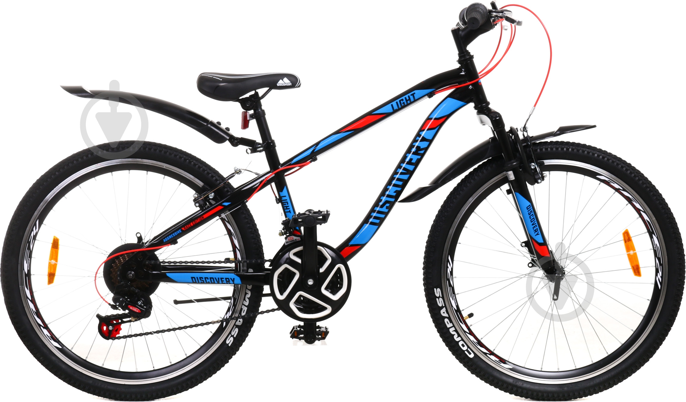Велосипед Discovery 24" 13"(33 см) LIGHT RET-DIS-24-051 чорний - фото 1 Велосипед Discovery 24" 13"(33 см) LIGHT RET-DIS-24-051 чорний - фото 1