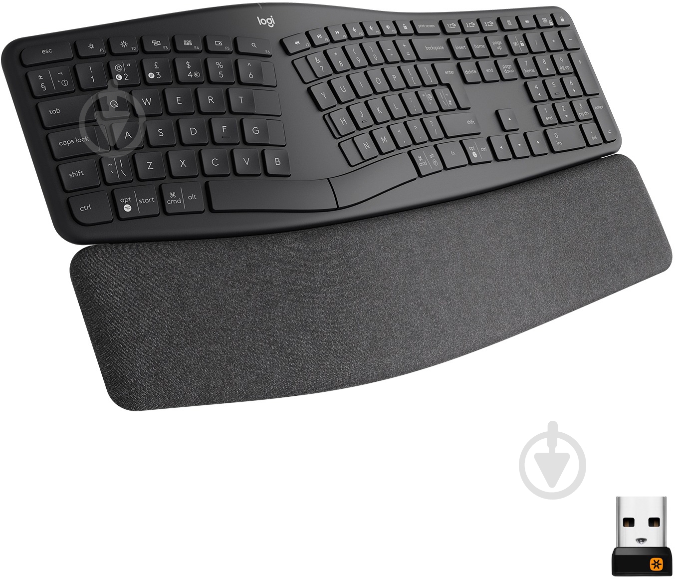 Клавиатура Logitech K860 Ergo (920-010352) graphite - фото 1 Клавиатура Logitech K860 Ergo (920-010352) graphite - фото 1