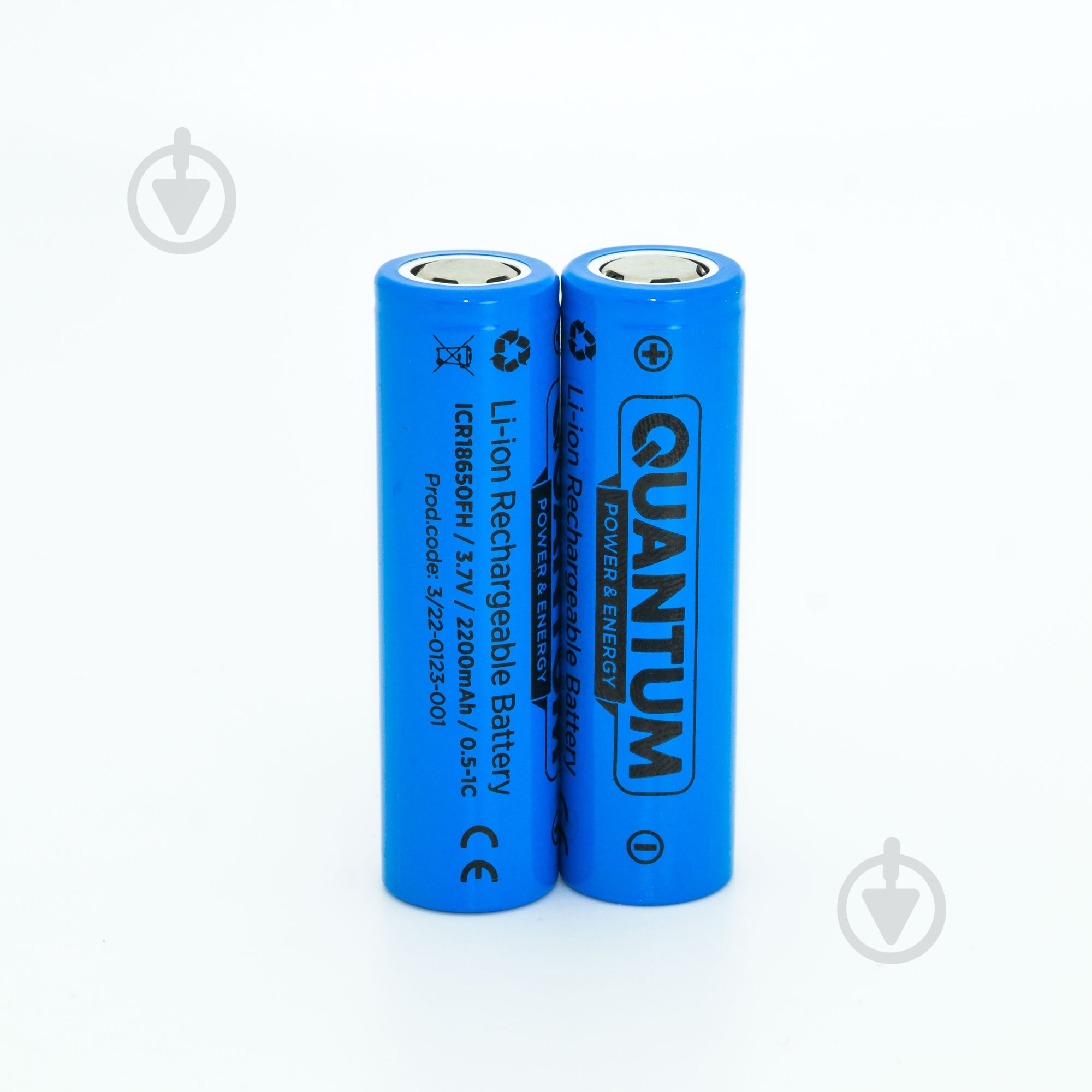 Акумулятор Quantum 18650 2 шт. (ICR18650FH/2200-PB2) - фото 1