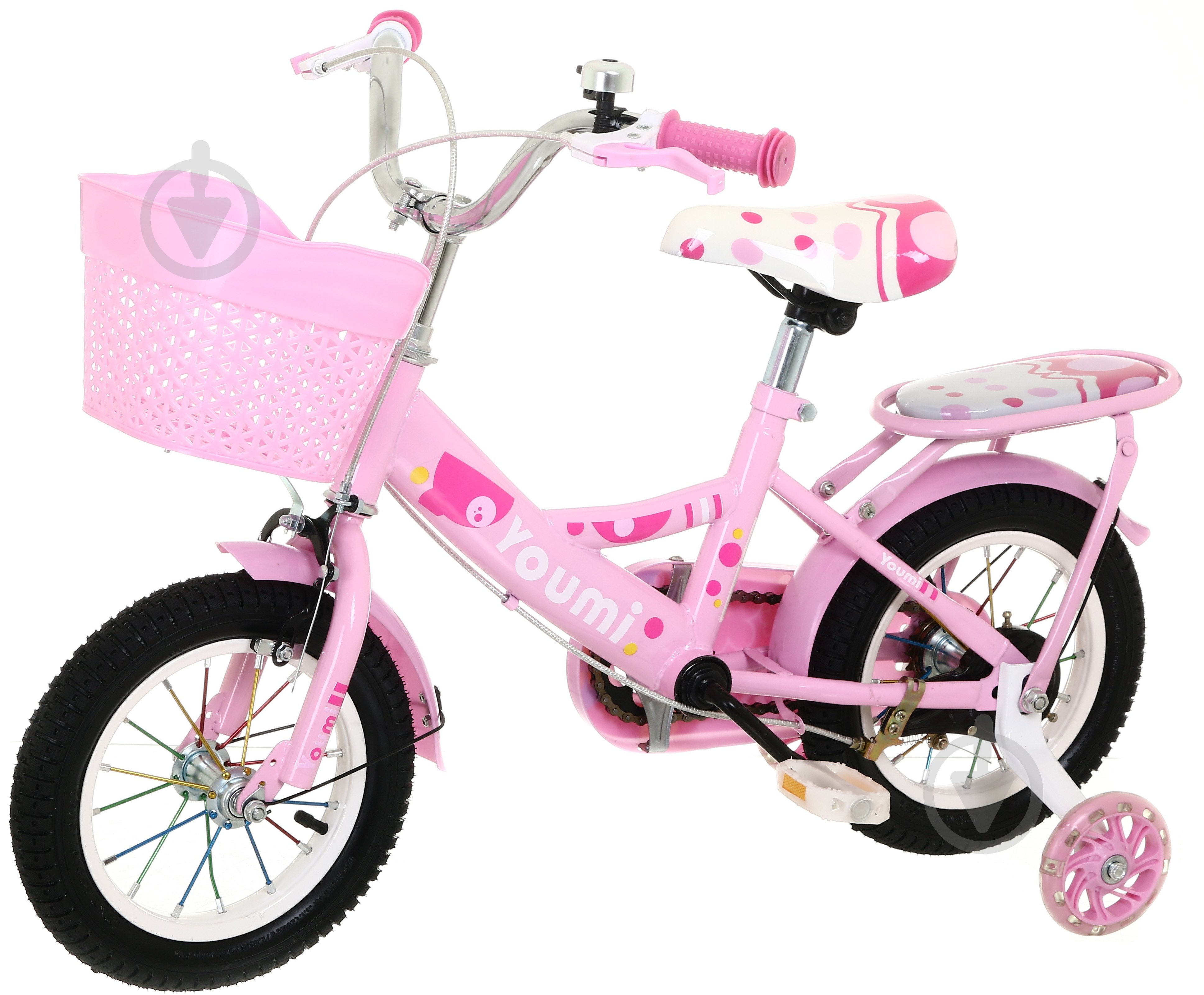 Велосипед детский YOUMI 12" розовый pro1205 - фото 1 Велосипед детский YOUMI 12" розовый pro1205 - фото 1