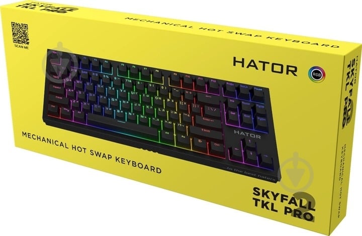 Клавиатура Hator Skyfall 2 TKL Pro Orange (HTK-750) black - фото 6