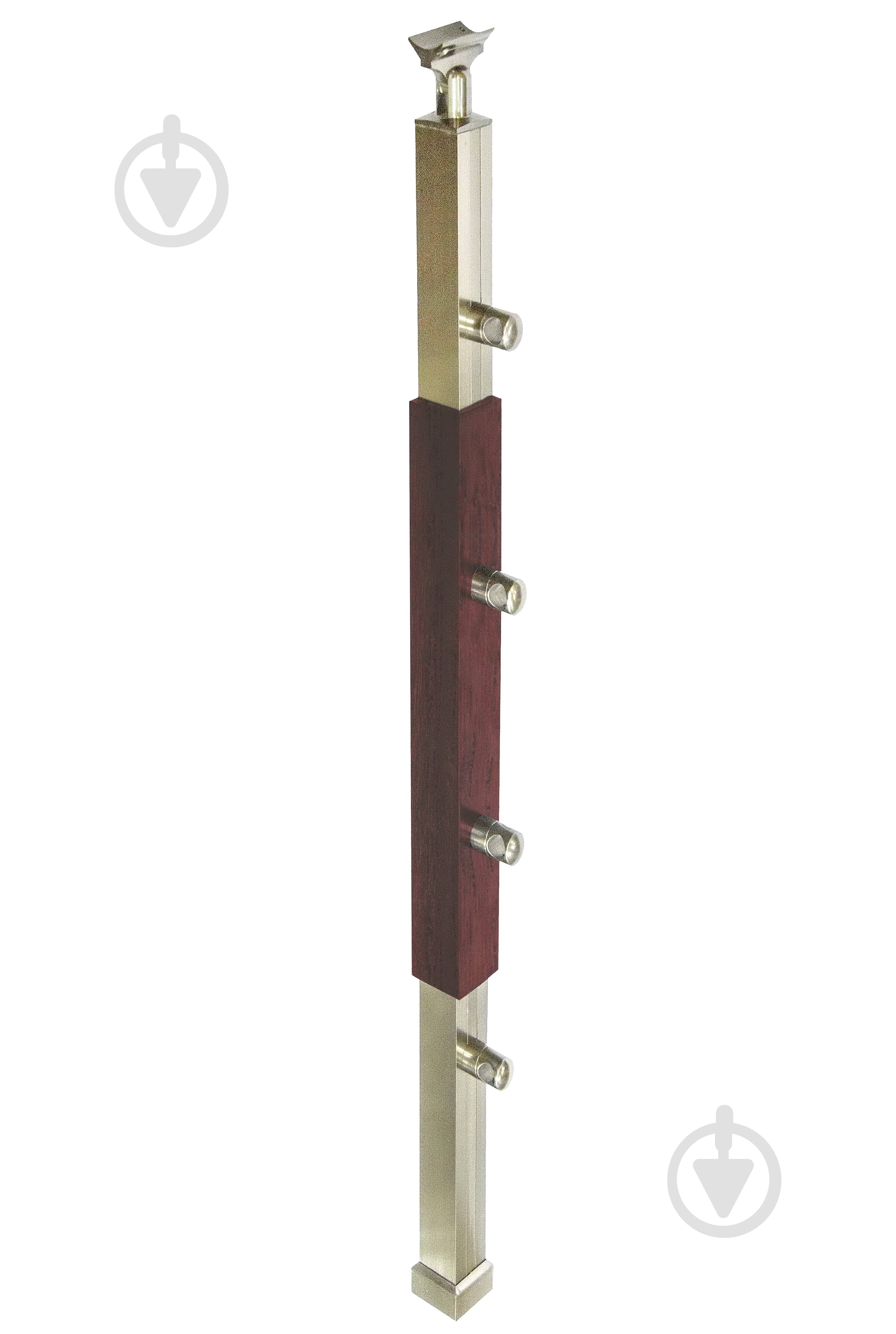 Стойка для перил Хай-тек махонь, 50х50х880 мм - фото 1