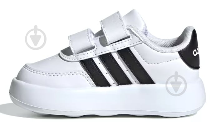 Кроссовки детские демисезонные Adidas BREAKNET 2.0 CF I ID5276 р.26,5 белые - фото 2
