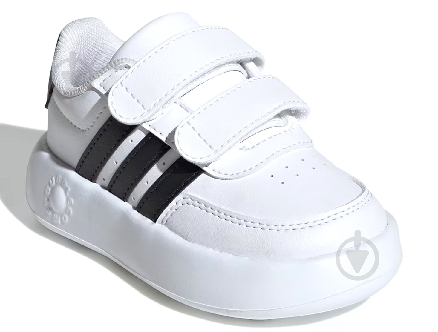 Кроссовки детские демисезонные Adidas BREAKNET 2.0 CF I ID5276 р.26,5 белые - фото 3