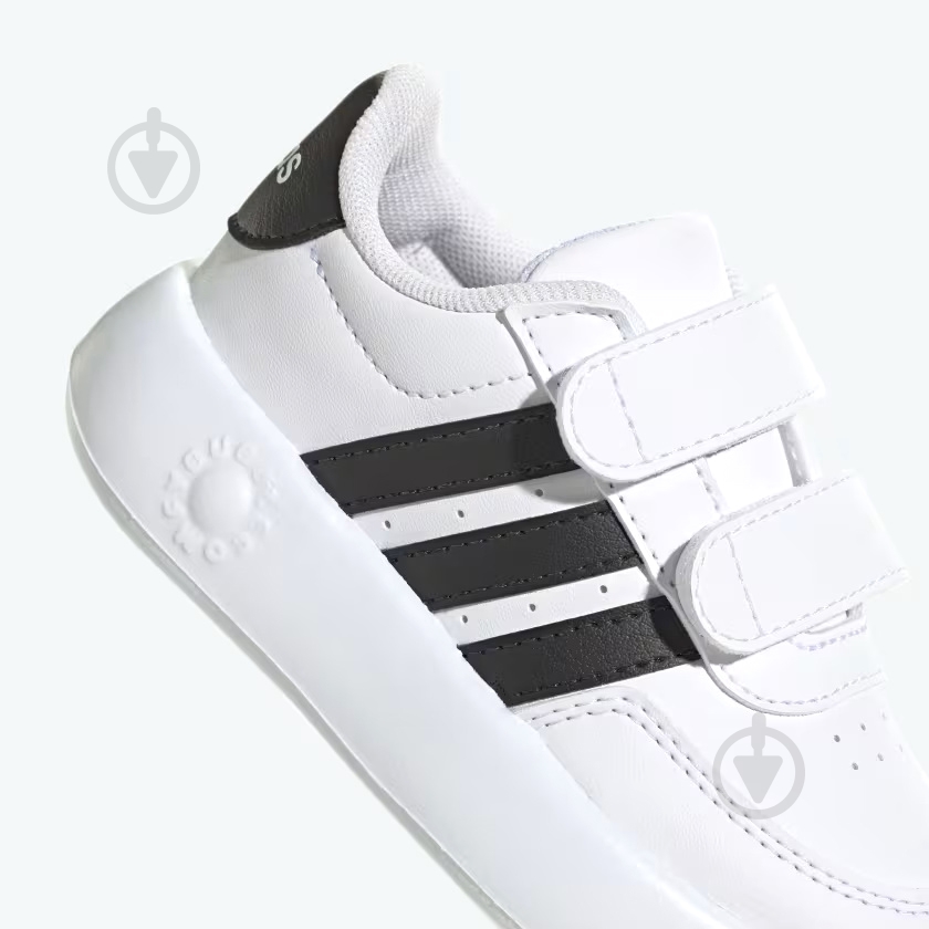 Кроссовки детские демисезонные Adidas BREAKNET 2.0 CF I ID5276 р.26,5 белые - фото 6