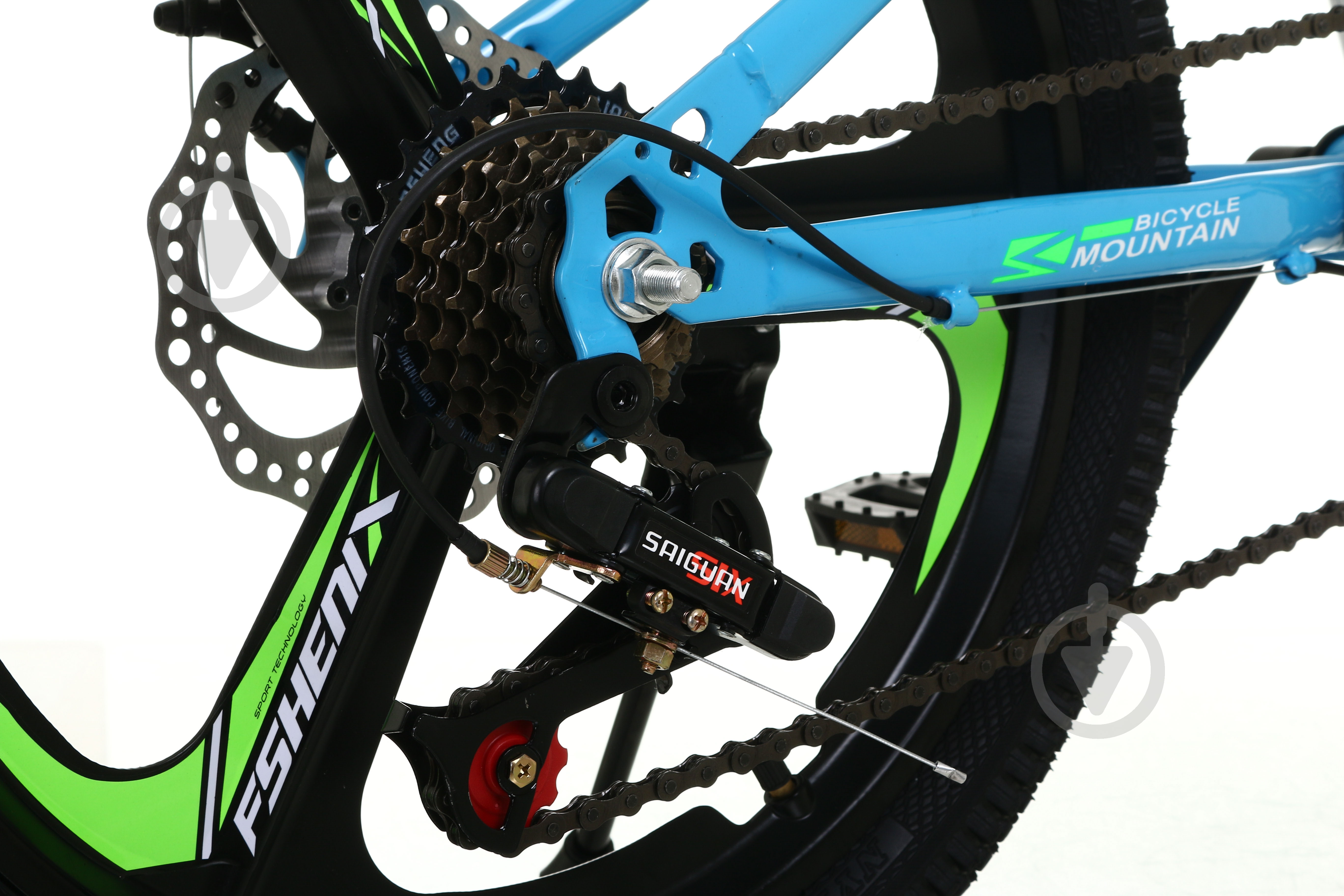 Велосипед детский YOUMI 20" голубой pro2011 - фото 5