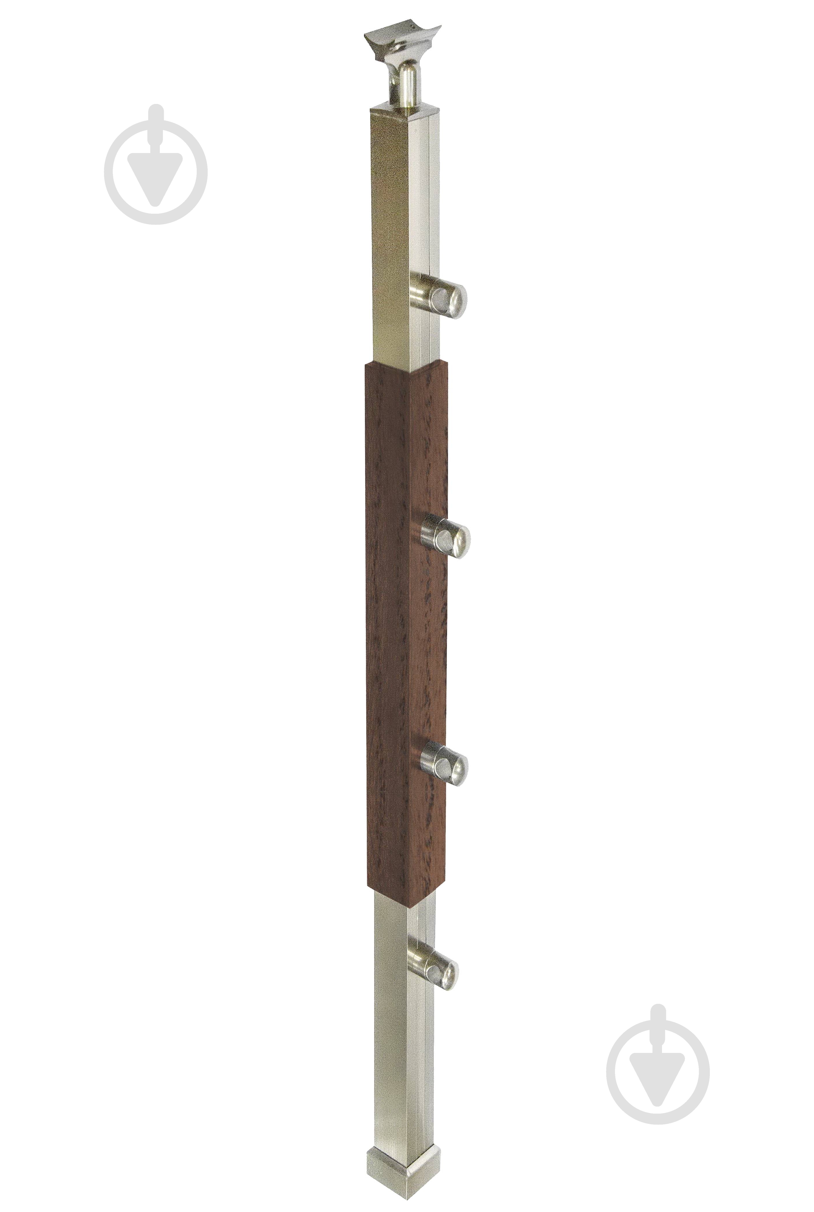 Стойка для перил Хай-тек орех, 50х50х880 м - фото 1 Стойка для перил Хай-тек орех, 50х50х880 м - фото 1