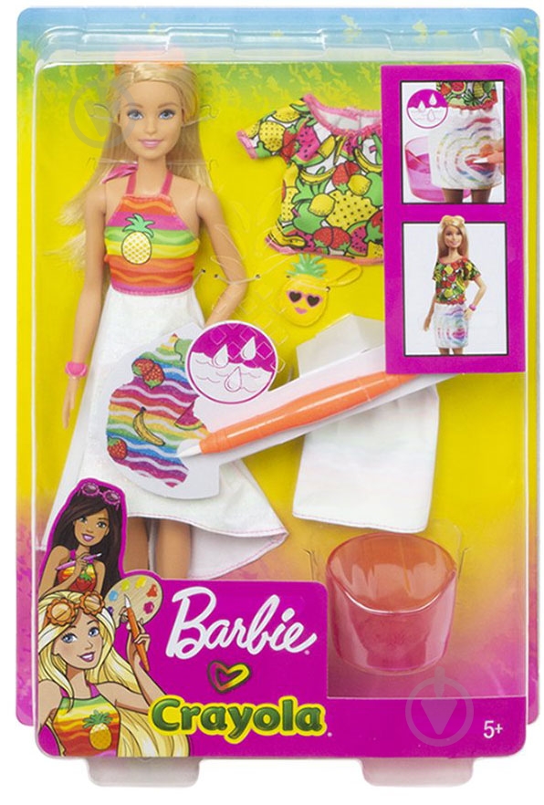 Лялька Barbie Crayola Rainbow Fruit Surprise - фото 8