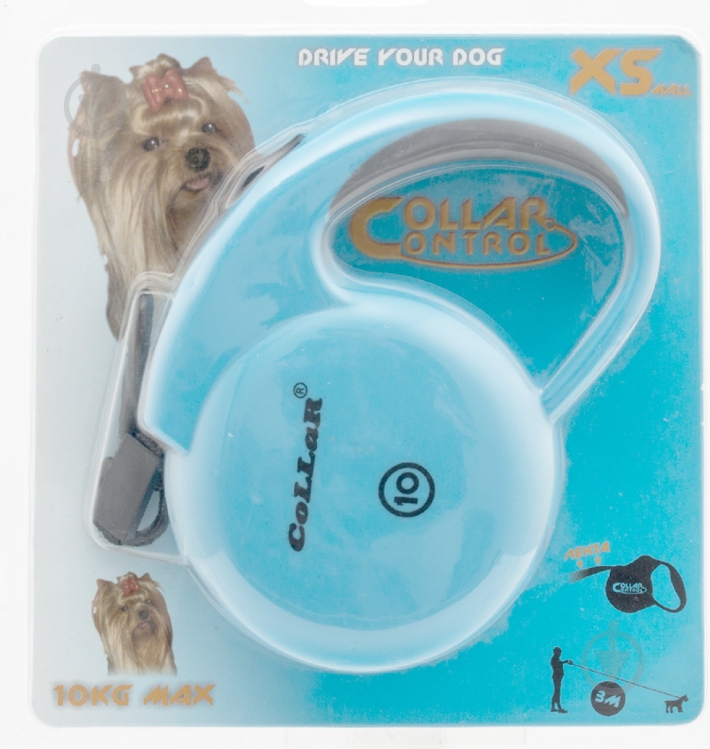Поводок-рулетка Collar Control до 10 кг 3 м черный 81202 - фото 3 Поводок-рулетка Collar Control до 10 кг 3 м черный 81202 - фото 3