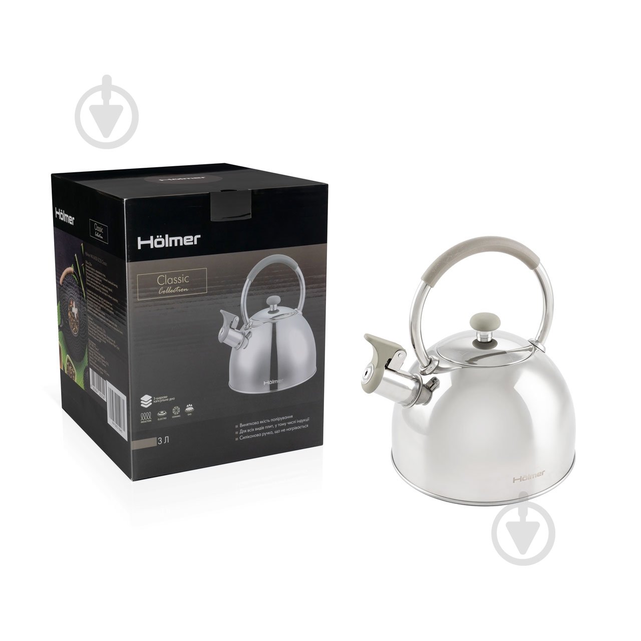 Чайник Holmer WK-0430-SCSS Classic - фото 6 Чайник Holmer WK-0430-SCSS Classic - фото 6