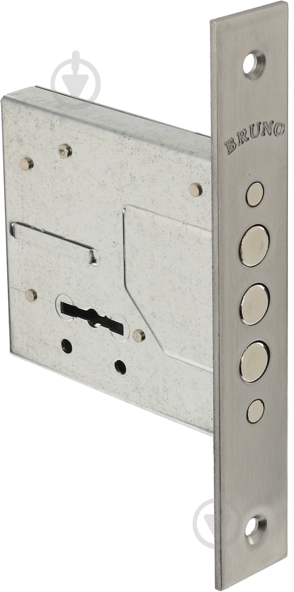 Дверной замок входной Bruno 1082 хром - фото 1