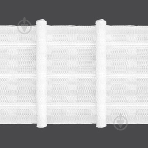 Тасьма 2.80.180.1 біла 1:1,8 рівномірна 80 мм 7 рядів петель Magam - фото 1