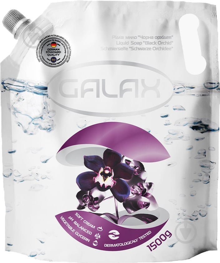 Мыло жидкое Galax черная орхидея 1500 мл - фото 1