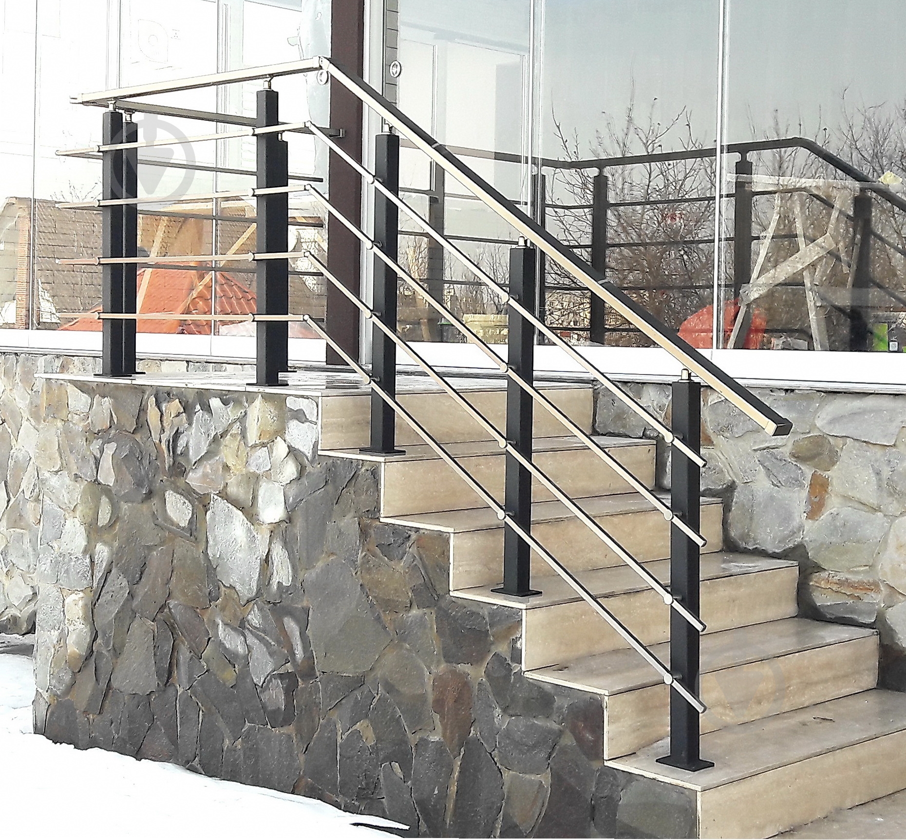 Стойка для перил Лофт 50*50*880 мм. (в сборе) - фото 18