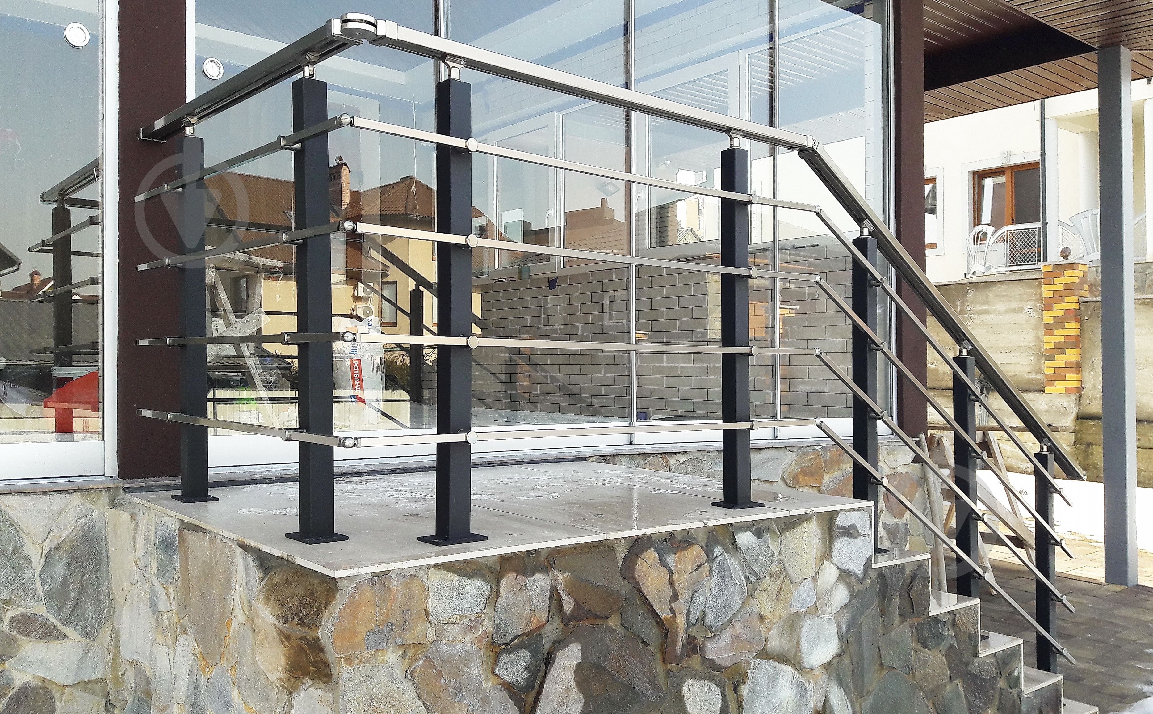 Стойка для перил Лофт 50*50*880 мм. (в сборе) - фото 5