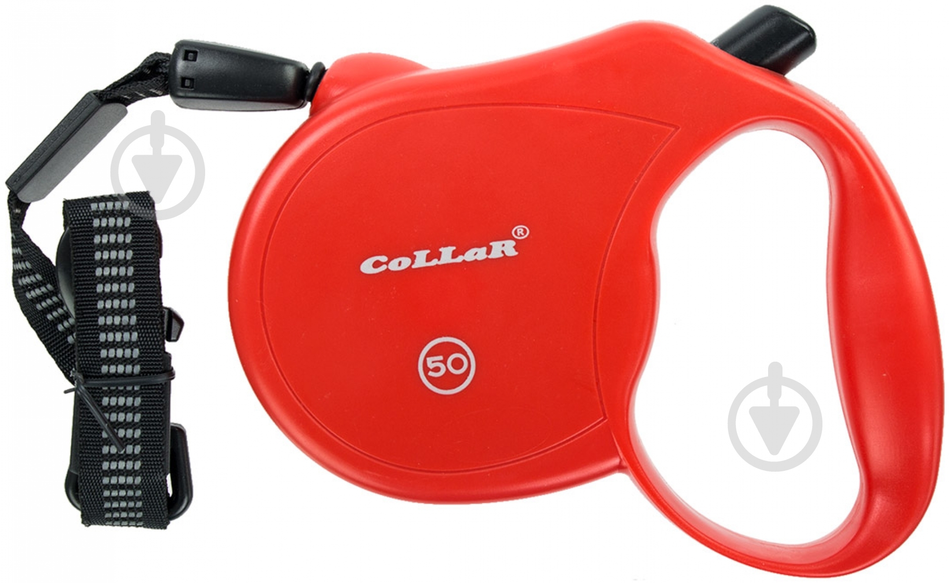Поводок-рулетка Collar Control до 50 кг 5 м красный 81123 - фото 1