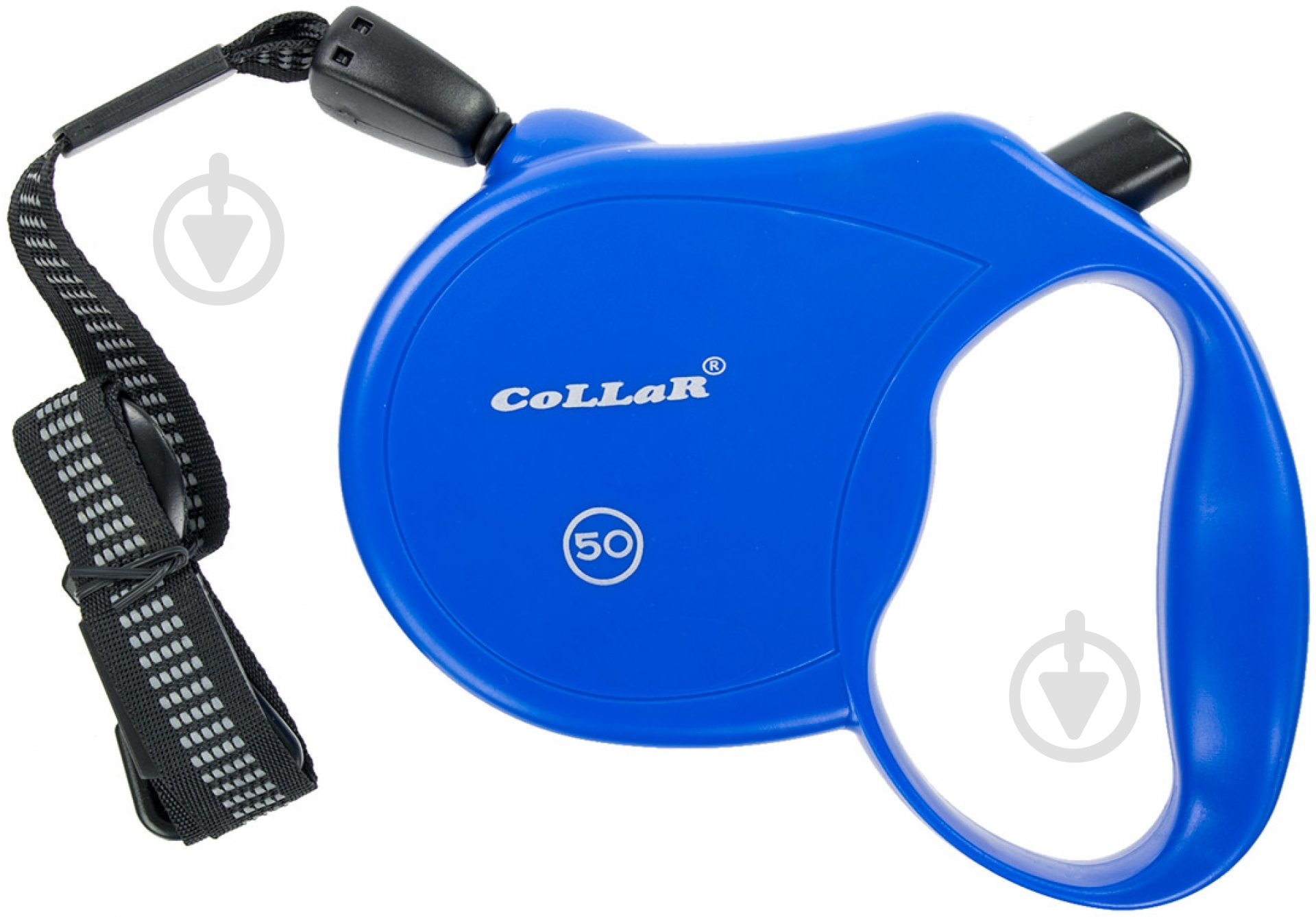 Поводок-рулетка Collar Control до 50 кг 5 м синий 81122 - фото 1