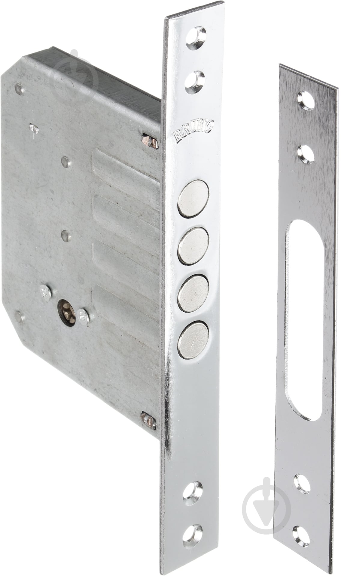 Дверний замок вхідний Bruno 189-4MF хром - фото 1